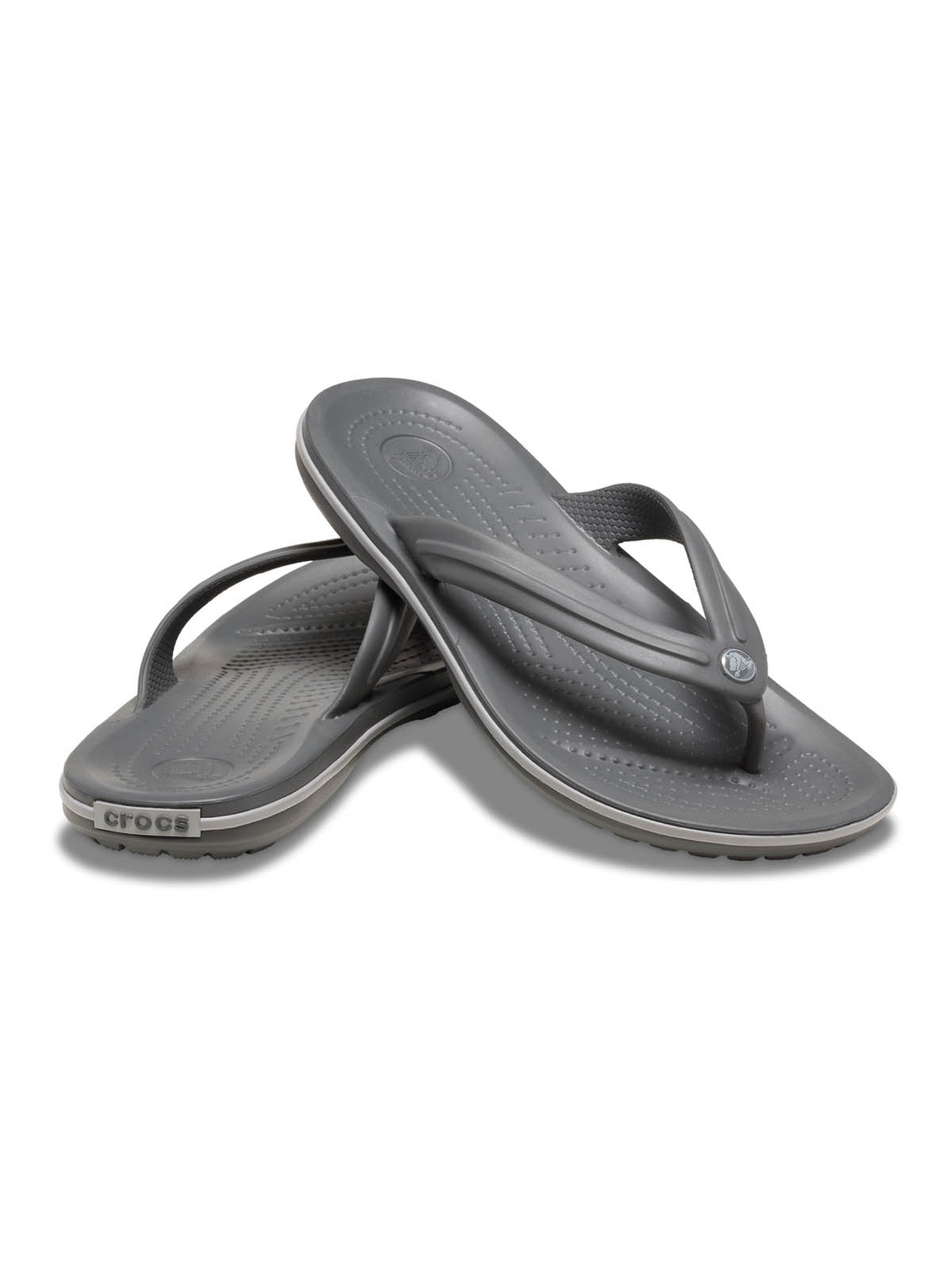 Sandalia Flip Unisex Crocband Gris Crocs