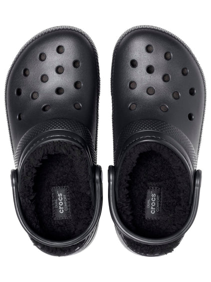 Zueco Unisex Classic Lined Clog Negro Crocs