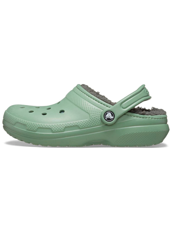 Zueco Unisex Classic Lined Clog Verde Crocs