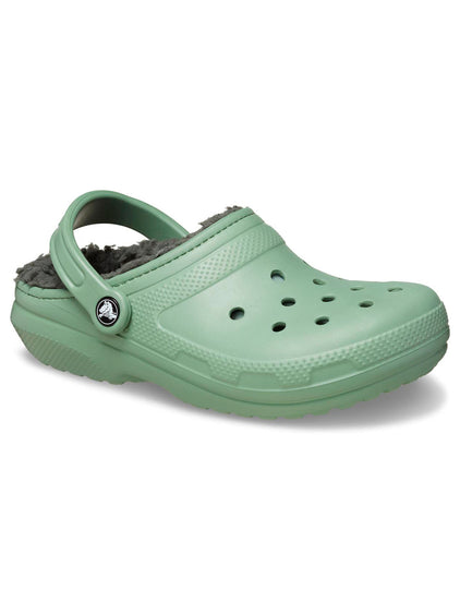Zueco Unisex Classic Lined Clog Verde Crocs