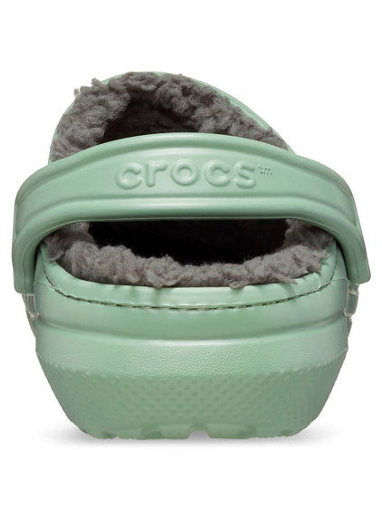 Zueco Unisex Classic Lined Clog Verde Crocs