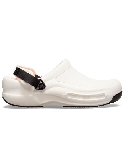 Zueco Unisex Bistro Pro Work LiteRide Clog Blanco Crocs