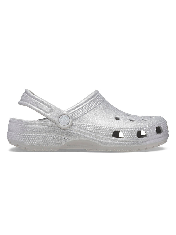 Zueco Unisex Classic Glitter Clog Gris Crocs
