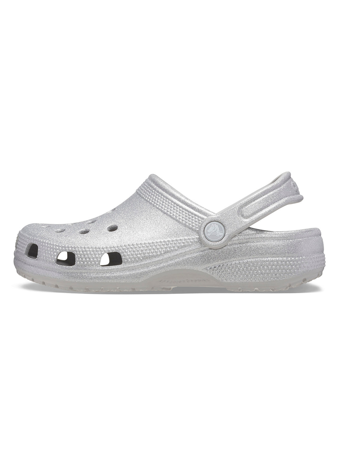 Zueco Unisex Classic Glitter Clog Gris Crocs
