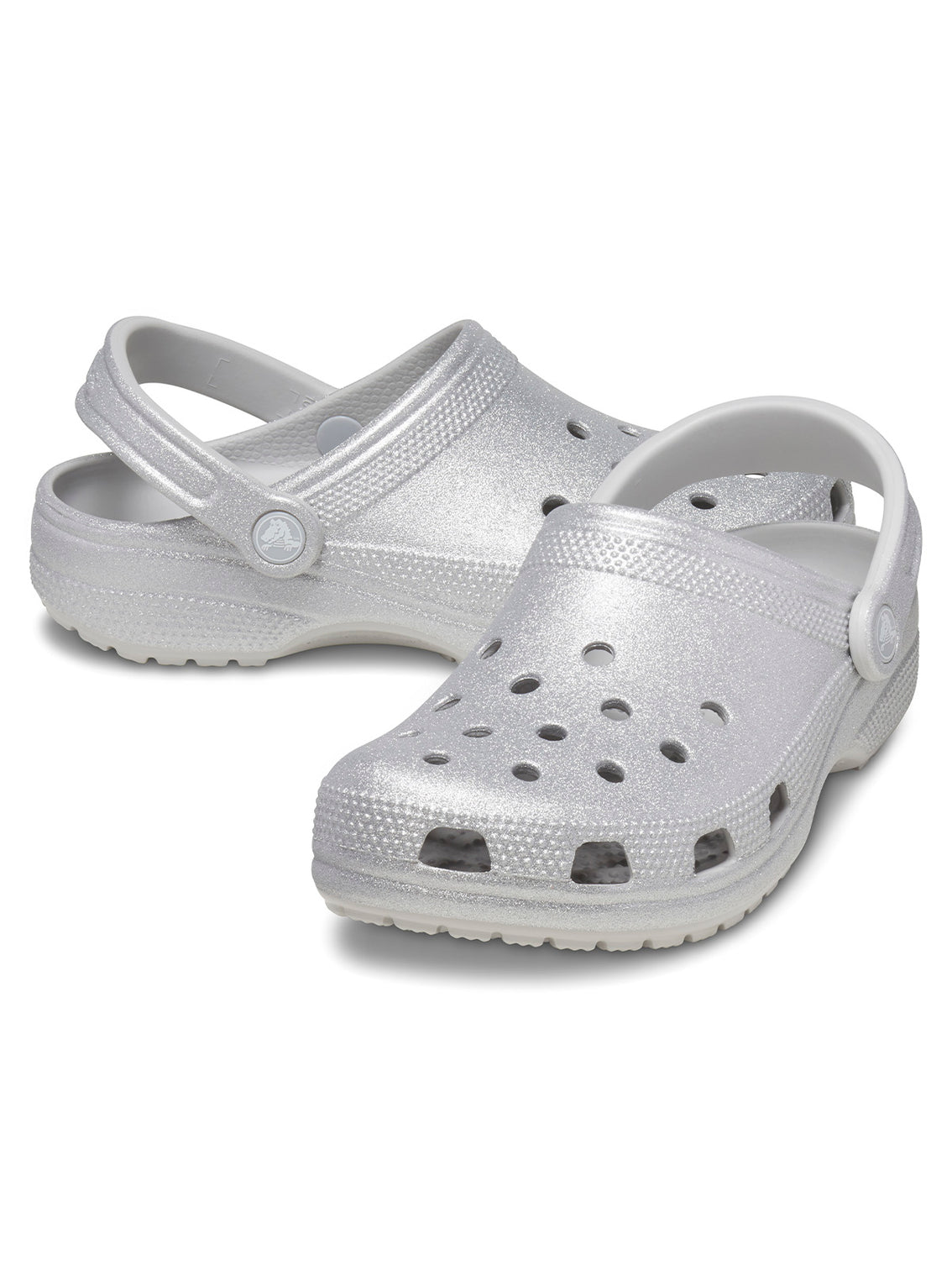 Zueco Unisex Classic Glitter Clog Gris Crocs
