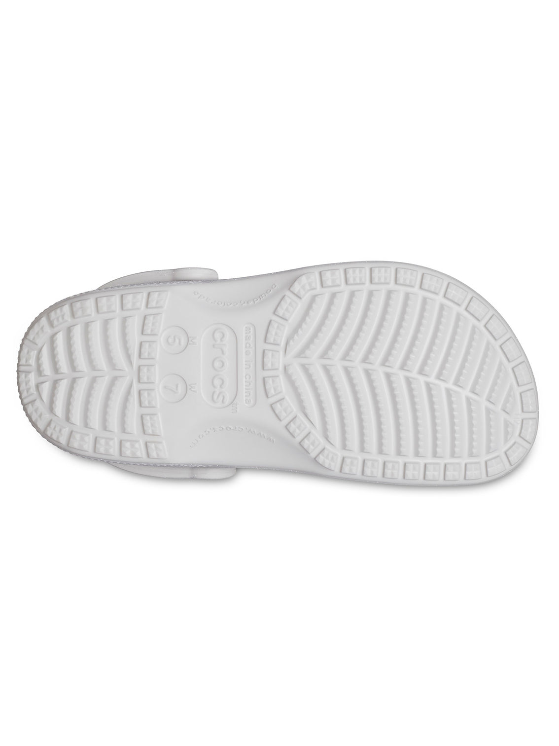 Zueco Unisex Classic Glitter Clog Gris Crocs