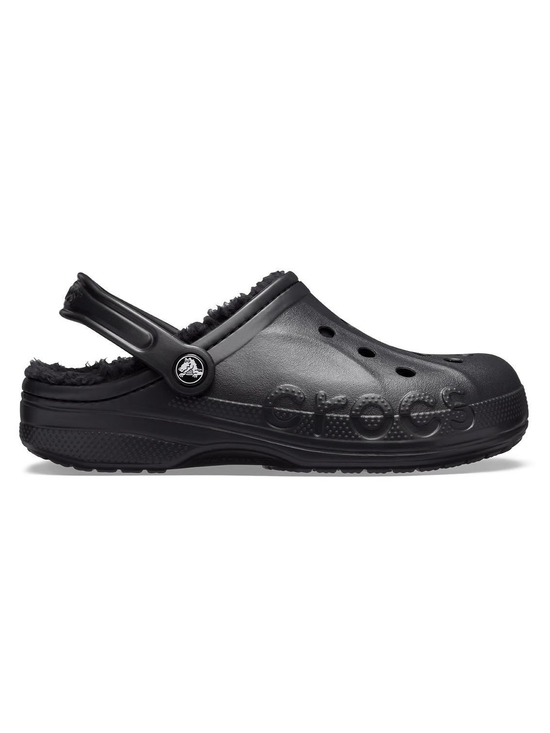 Zueco Unisex Baya Lined Clog Negro Crocs