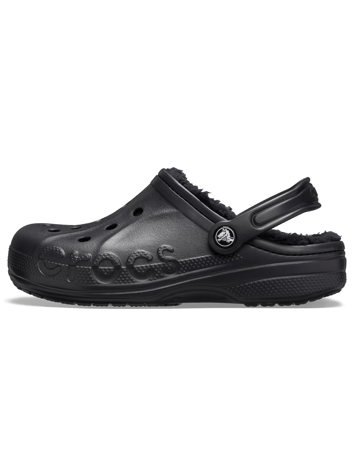Zueco Unisex Baya Lined Clog Negro Crocs
