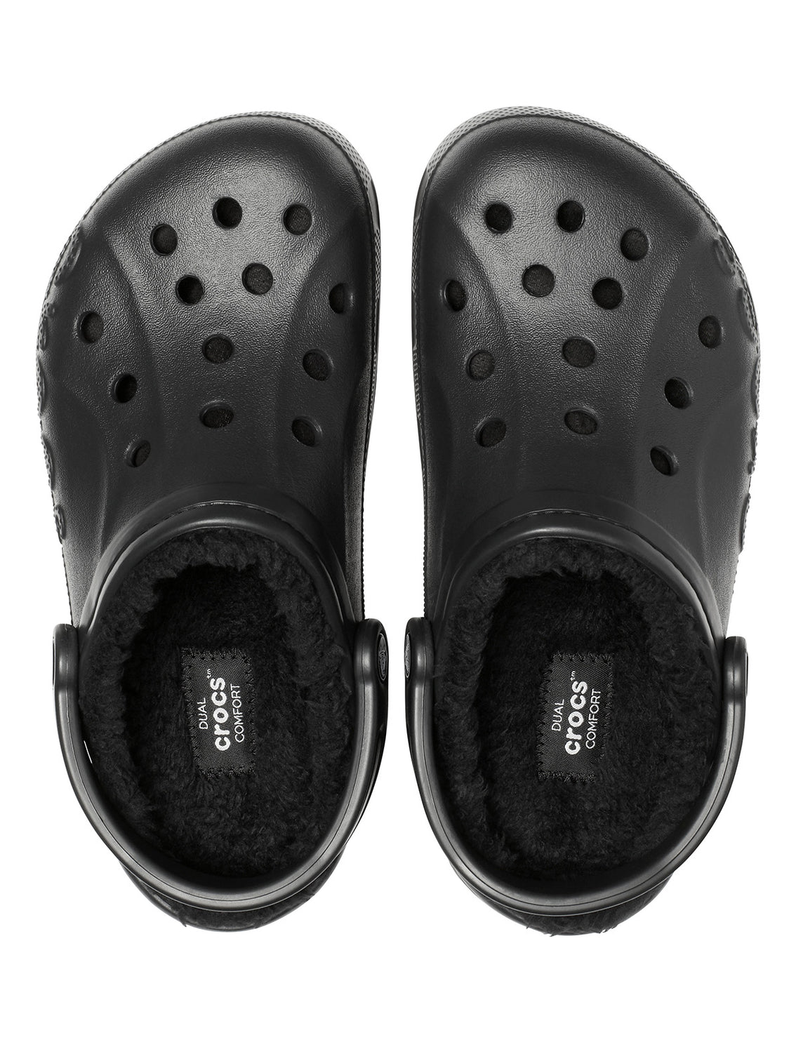 Zueco Unisex Baya Lined Clog Negro Crocs