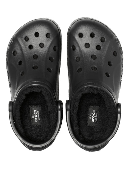 Zueco Unisex Baya Lined Clog Negro Crocs