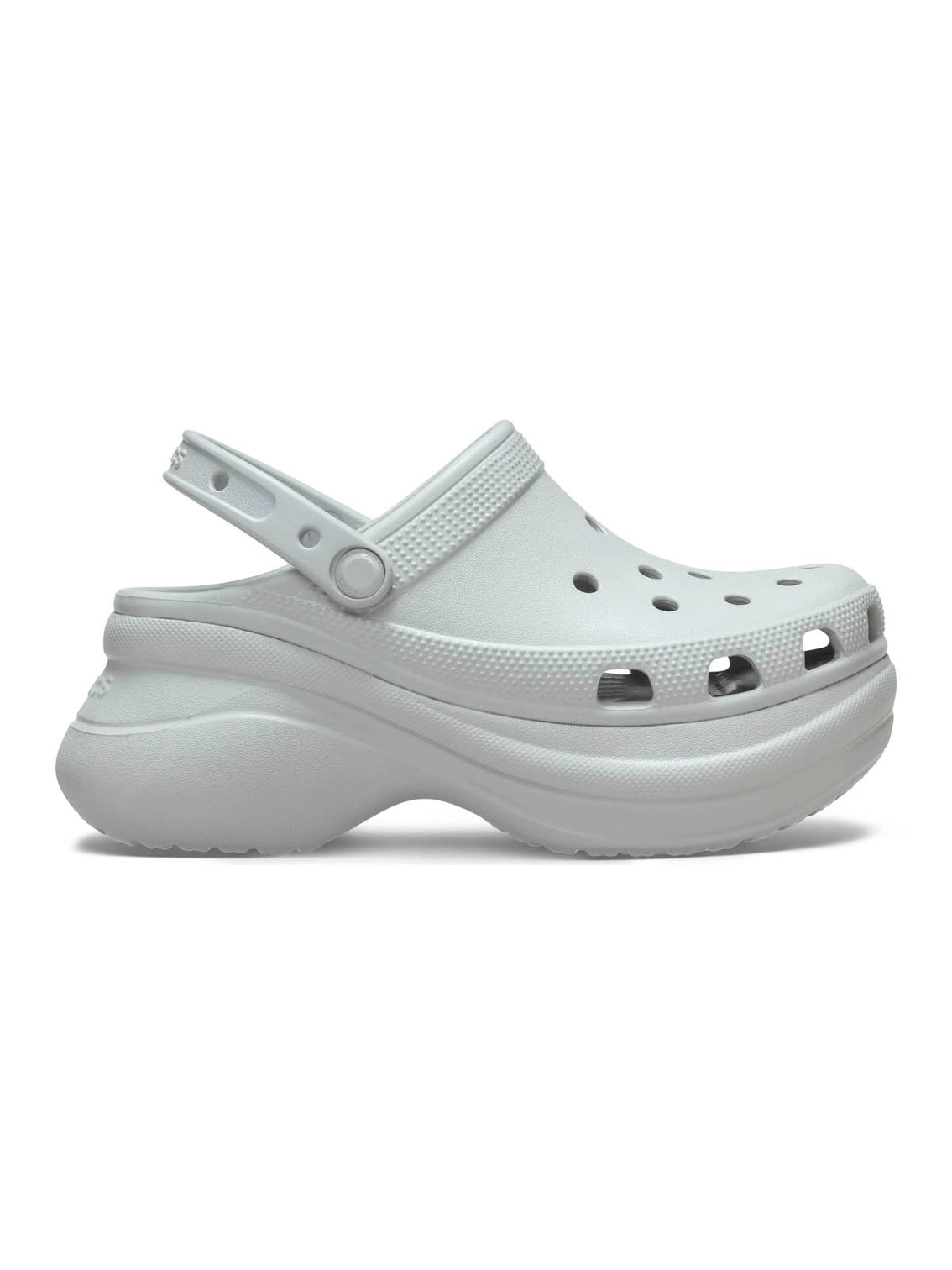 Zueco Plataforma Mujer Bae Clog Gris Crocs