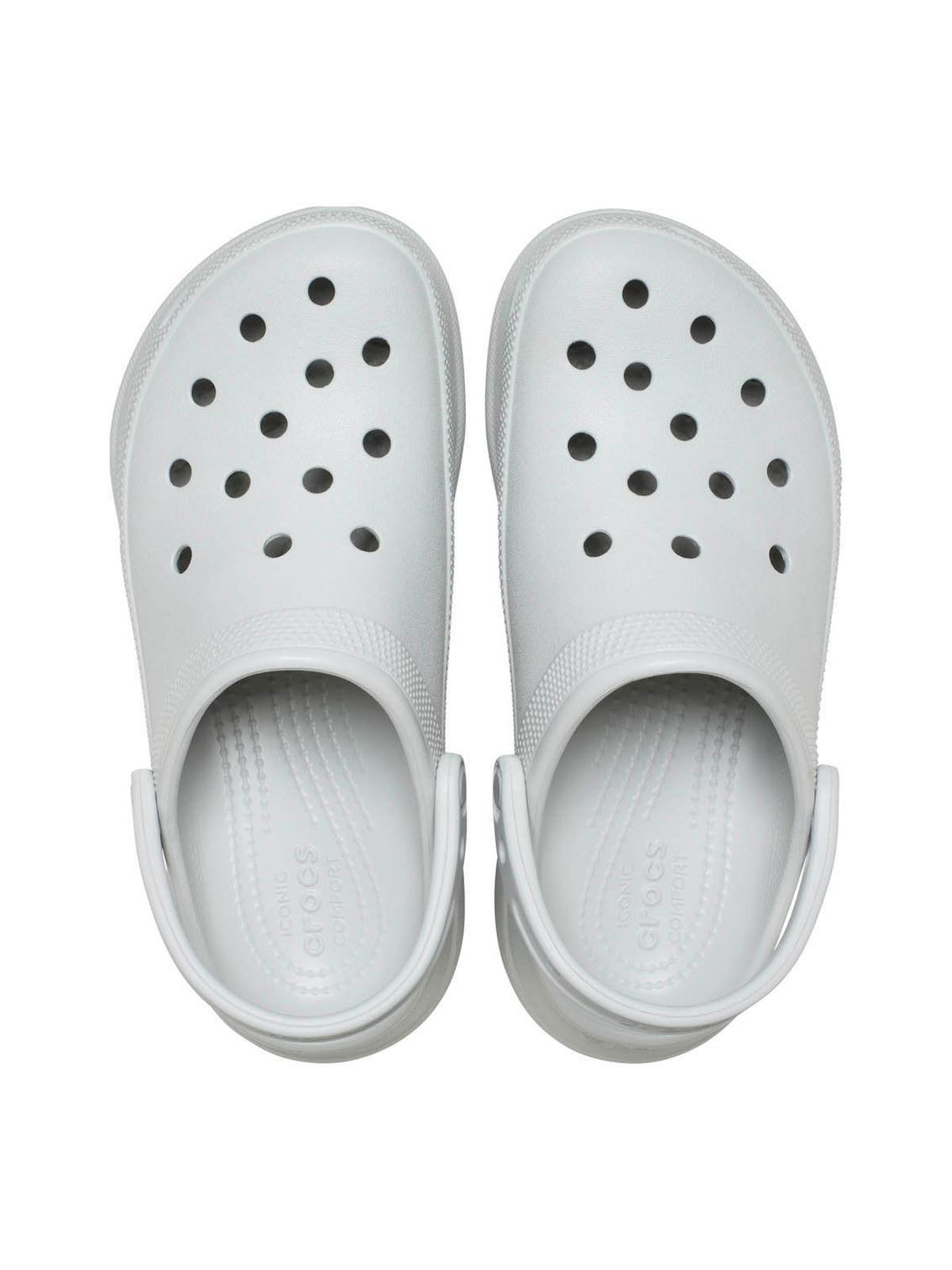 Zueco Plataforma Mujer Bae Clog Gris Crocs
