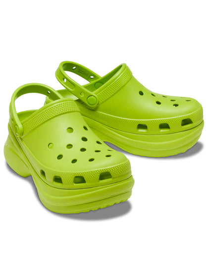 Zueco Plataforma Mujer Bae Clog Verde Crocs