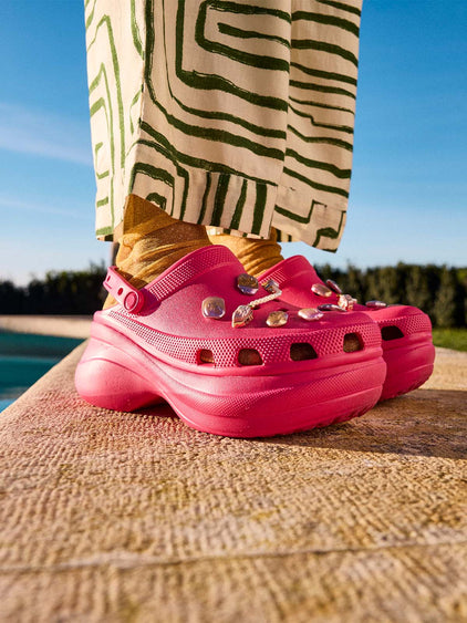 Zueco Plataforma Mujer Bae Clog Rosa Crocs
