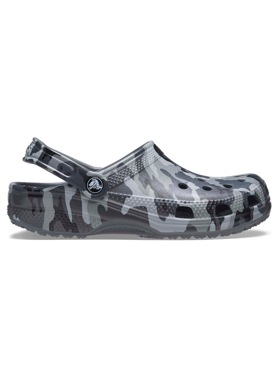 Zueco Unisex Classic Printed Camo Clog Gris Crocs
