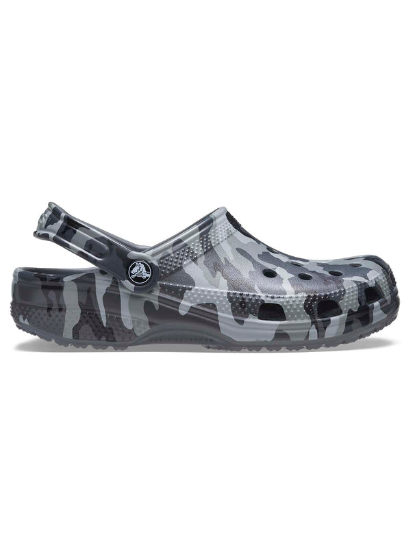 Zueco Unisex Classic Printed Camo Clog Gris Crocs