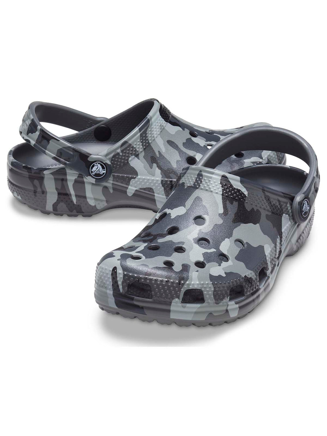 Zueco Unisex Classic Printed Camo Clog Gris Crocs