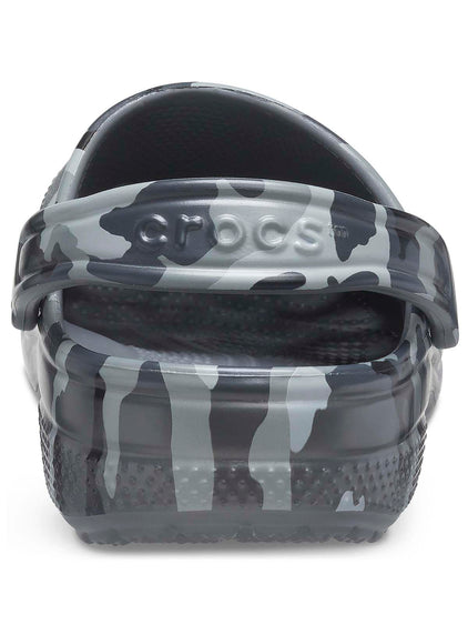 Zueco Unisex Classic Printed Camo Clog Gris Crocs