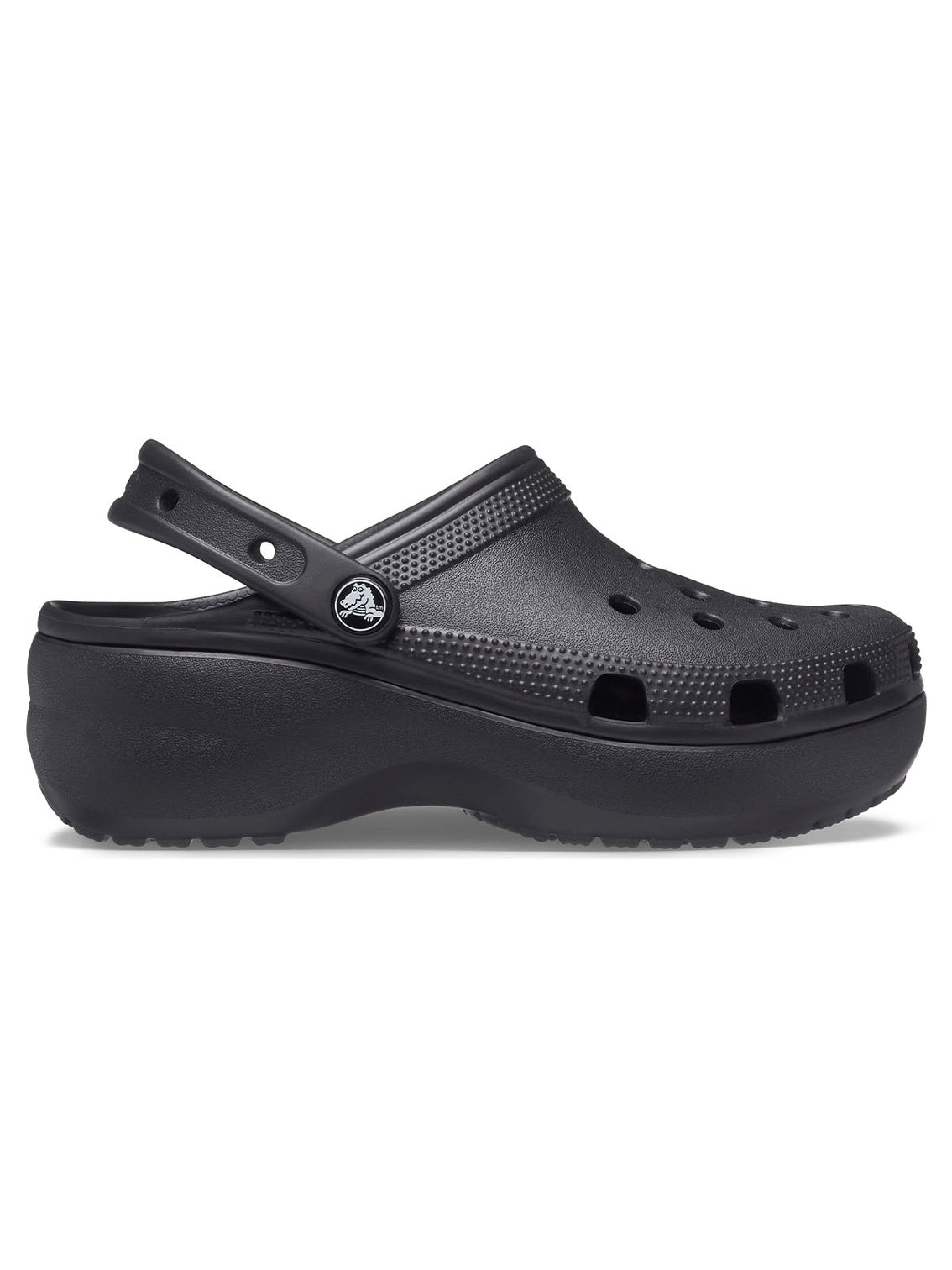 Zueco Plataforma Mujer Classic Negro Crocs
