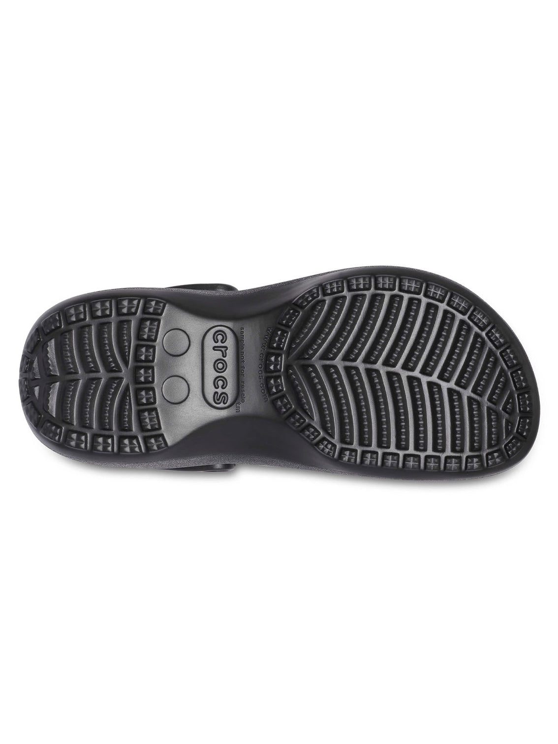 Zueco Plataforma Mujer Classic Negro Crocs