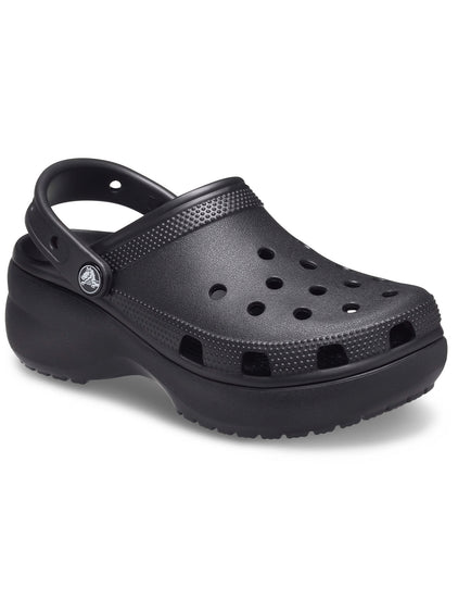 Zueco Plataforma Mujer Classic Negro Crocs