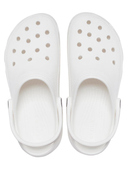 Zueco Plataforma Mujer Classic Blanco Crocs