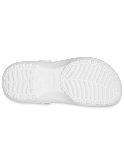 Zueco Plataforma Mujer Classic Blanco Crocs