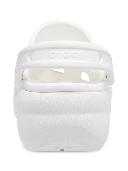 Zueco Plataforma Mujer Classic Blanco Crocs