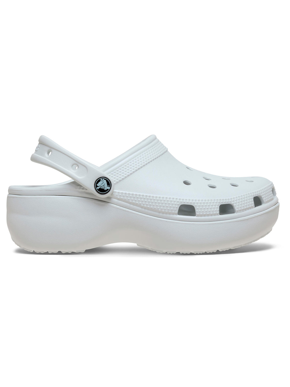 Zueco Plataforma Mujer Classic Gris Claro Crocs