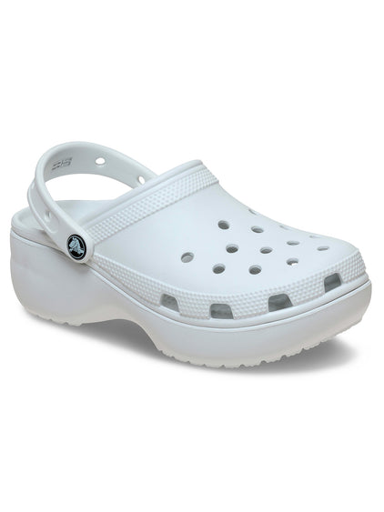 Zueco Plataforma Mujer Classic Gris Claro Crocs