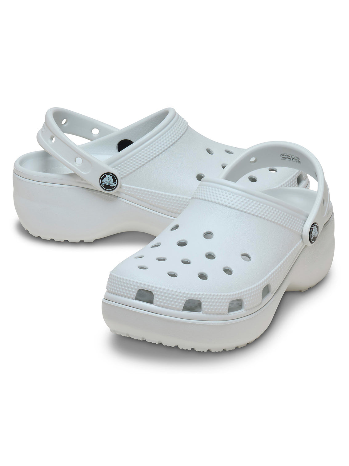Zueco Plataforma Mujer Classic Gris Claro Crocs