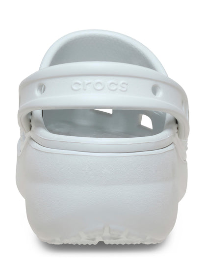 Zueco Plataforma Mujer Classic Gris Claro Crocs