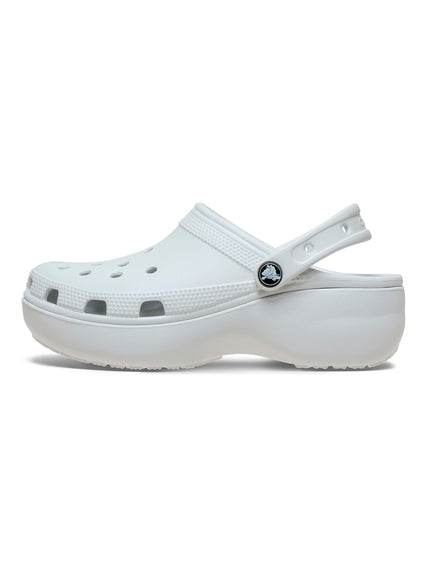 Zueco Plataforma Mujer Classic Gris Claro Crocs