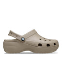 Zueco Plataforma Mujer Classic Café Crocs