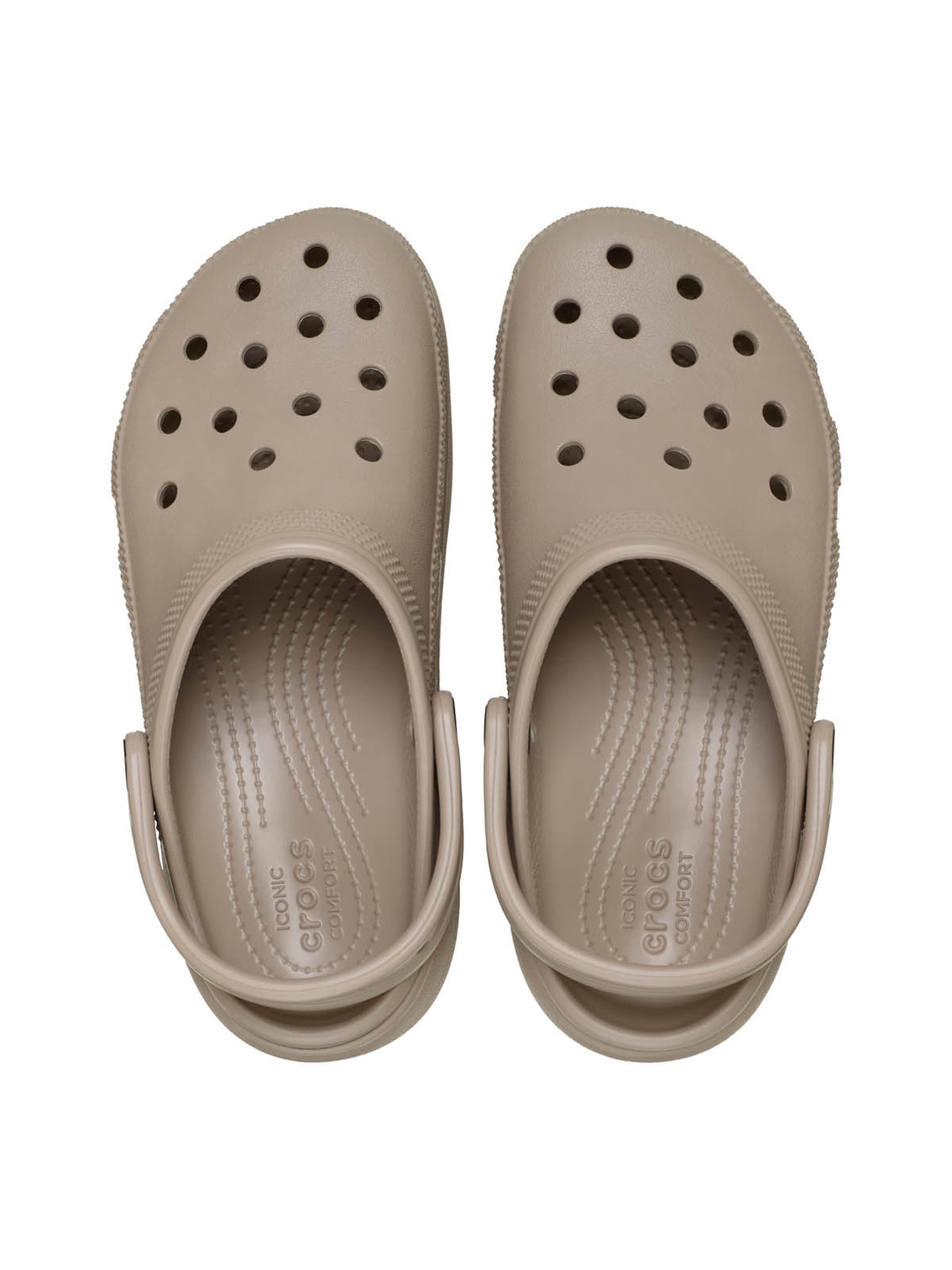 Zueco Plataforma Mujer Classic Café Crocs
