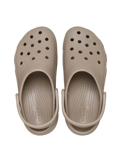 Zueco Plataforma Mujer Classic Café Crocs