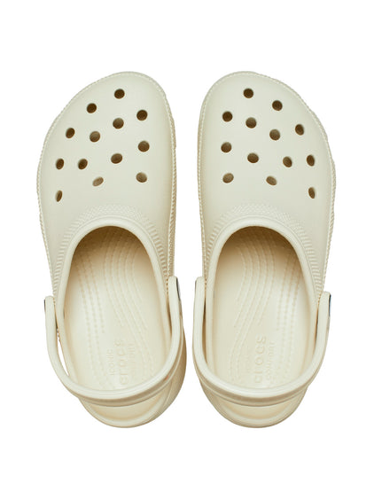 Zueco Plataforma Mujer Classic Beige Crocs