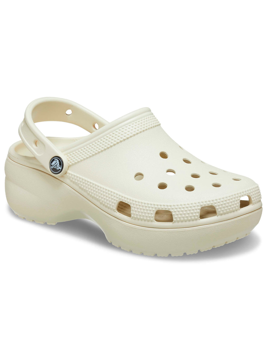 Zueco Plataforma Mujer Classic Beige Crocs