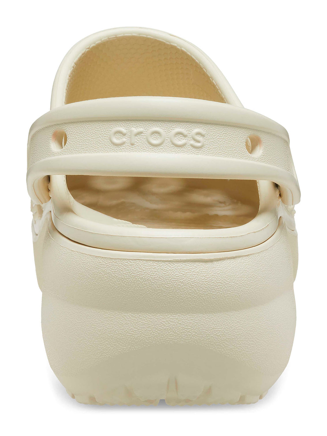 Zueco Plataforma Mujer Classic Beige Crocs