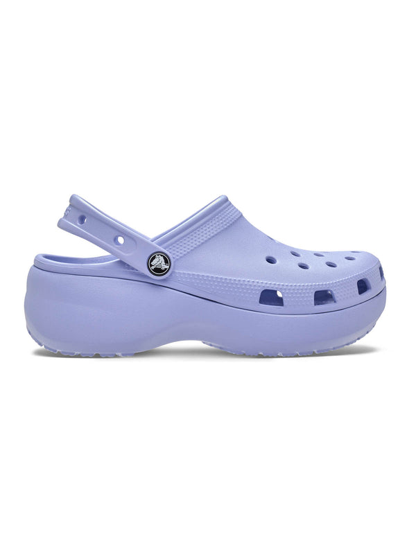 Zueco Plataforma Mujer Classic Lila Crocs
