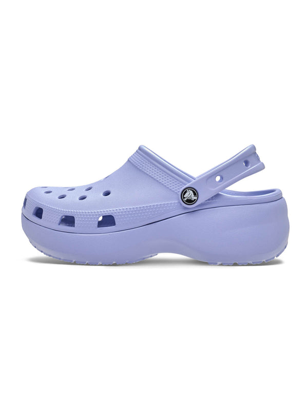 Zueco Plataforma Mujer Classic Lila Crocs