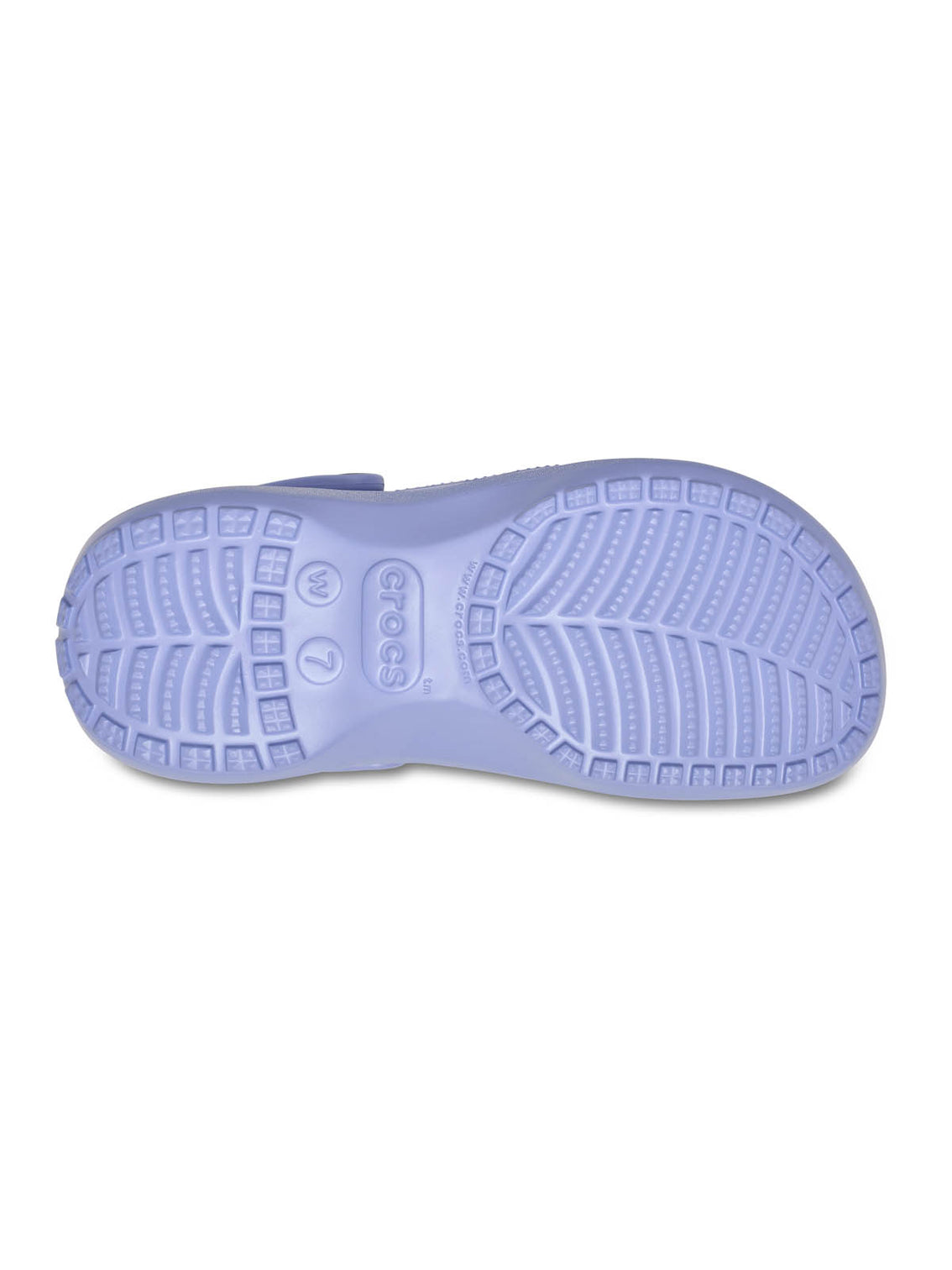 Zueco Plataforma Mujer Classic Lila Crocs