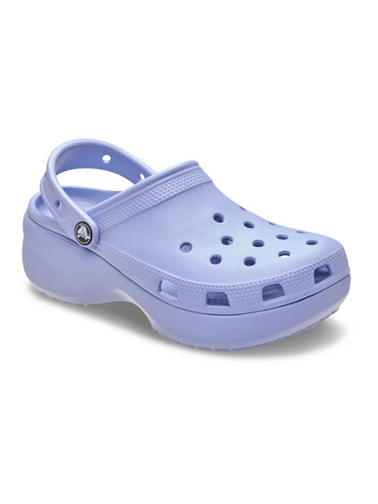Zueco Plataforma Mujer Classic Lila Crocs