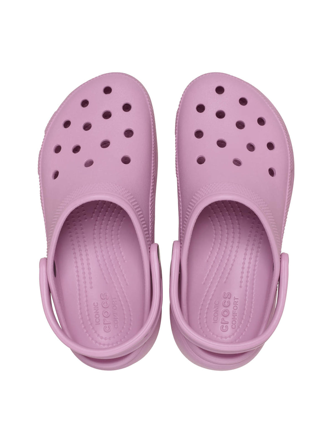 Zueco Plataforma Mujer Classic Morado Crocs