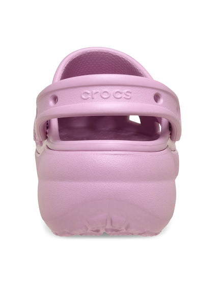 Zueco Plataforma Mujer Classic Morado Crocs