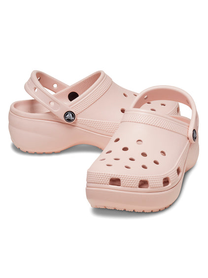 Zueco Plataforma Mujer Classic Rosa Crocs