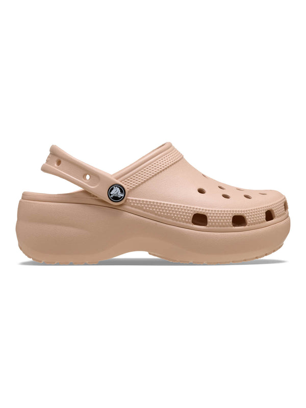 Zueco Plataforma Mujer Classic Rosa Caramelo Crocs