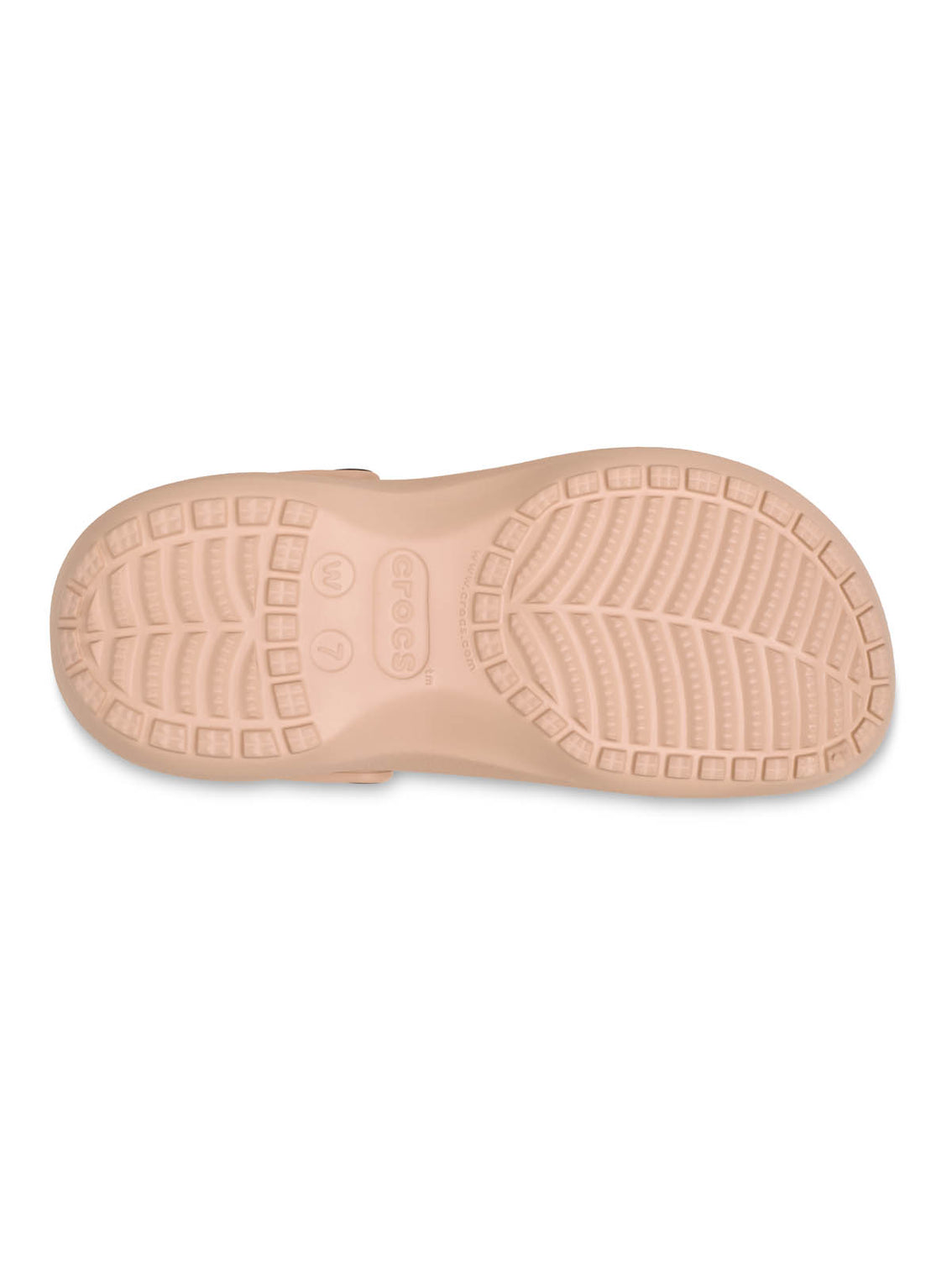 Zueco Plataforma Mujer Classic Rosa Caramelo Crocs