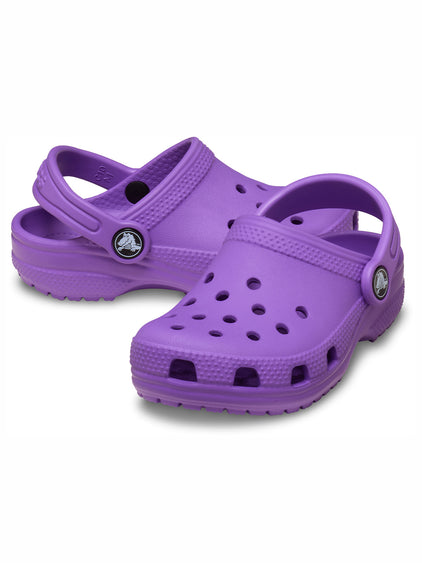 Zueco Niños Pequeños Classic Clog Morado Crocs
