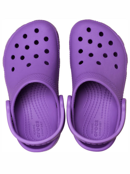 Zueco Niños Pequeños Classic Clog Morado Crocs